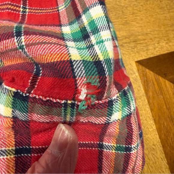 Ralph Lauren Red and Green Plaid Night Shirt XL Flawed 100% cotton - Picture 9 of 10